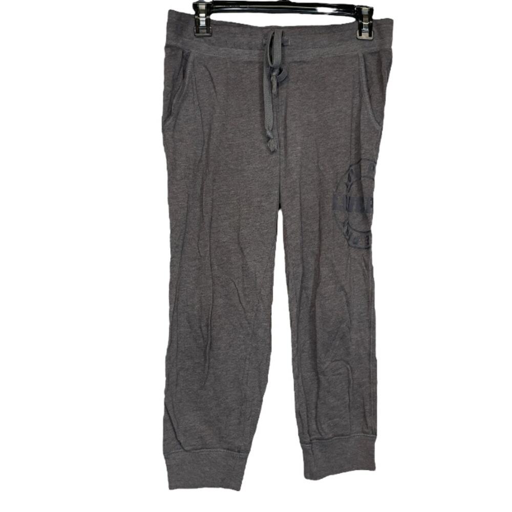 Pink Victoria’s Secret Gray Mid Rise Capri Sweatpants Size XS